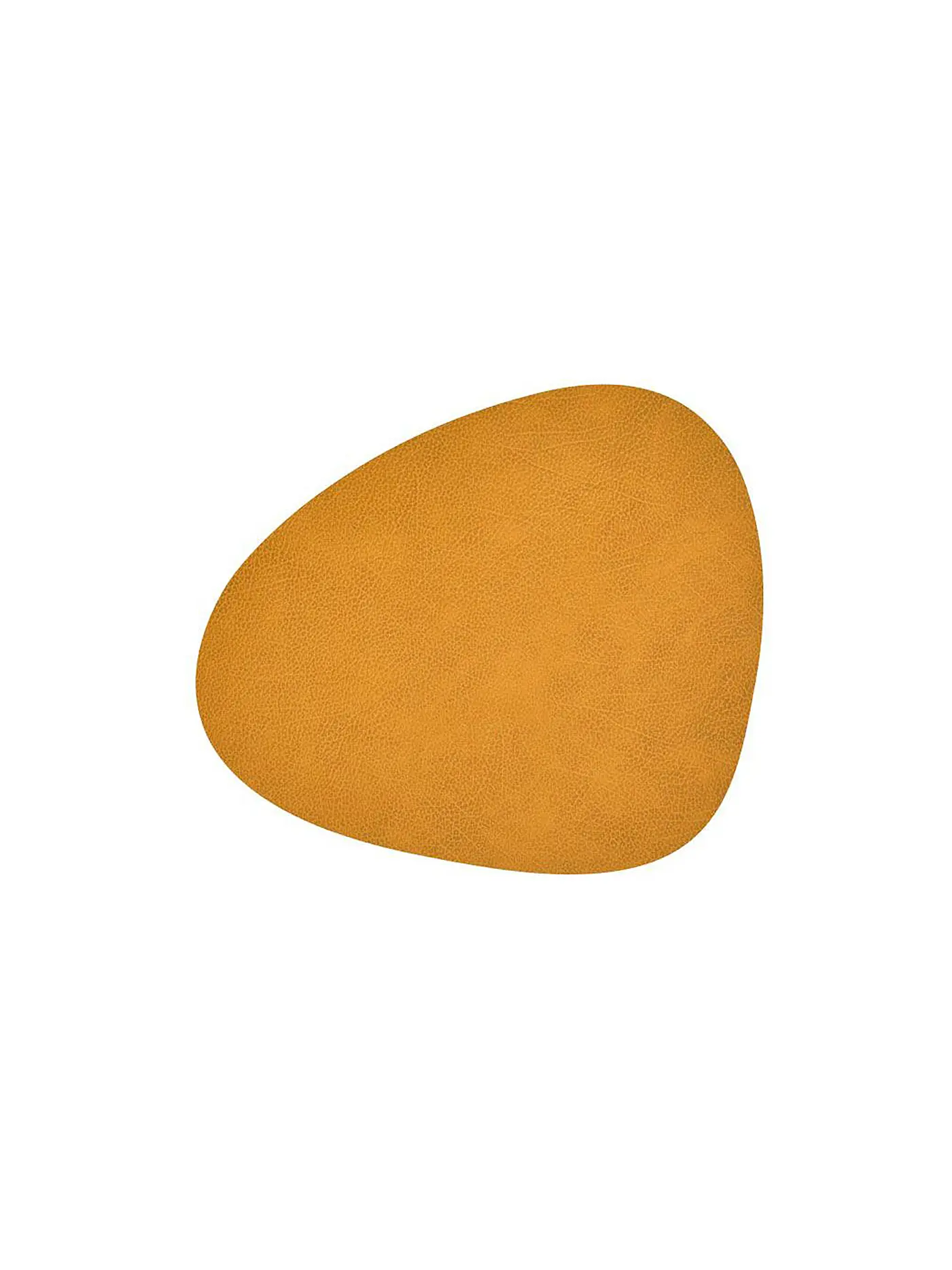 LIND DNA | Leder-Tischset Hippo oval 37x44cm (Curry) | 